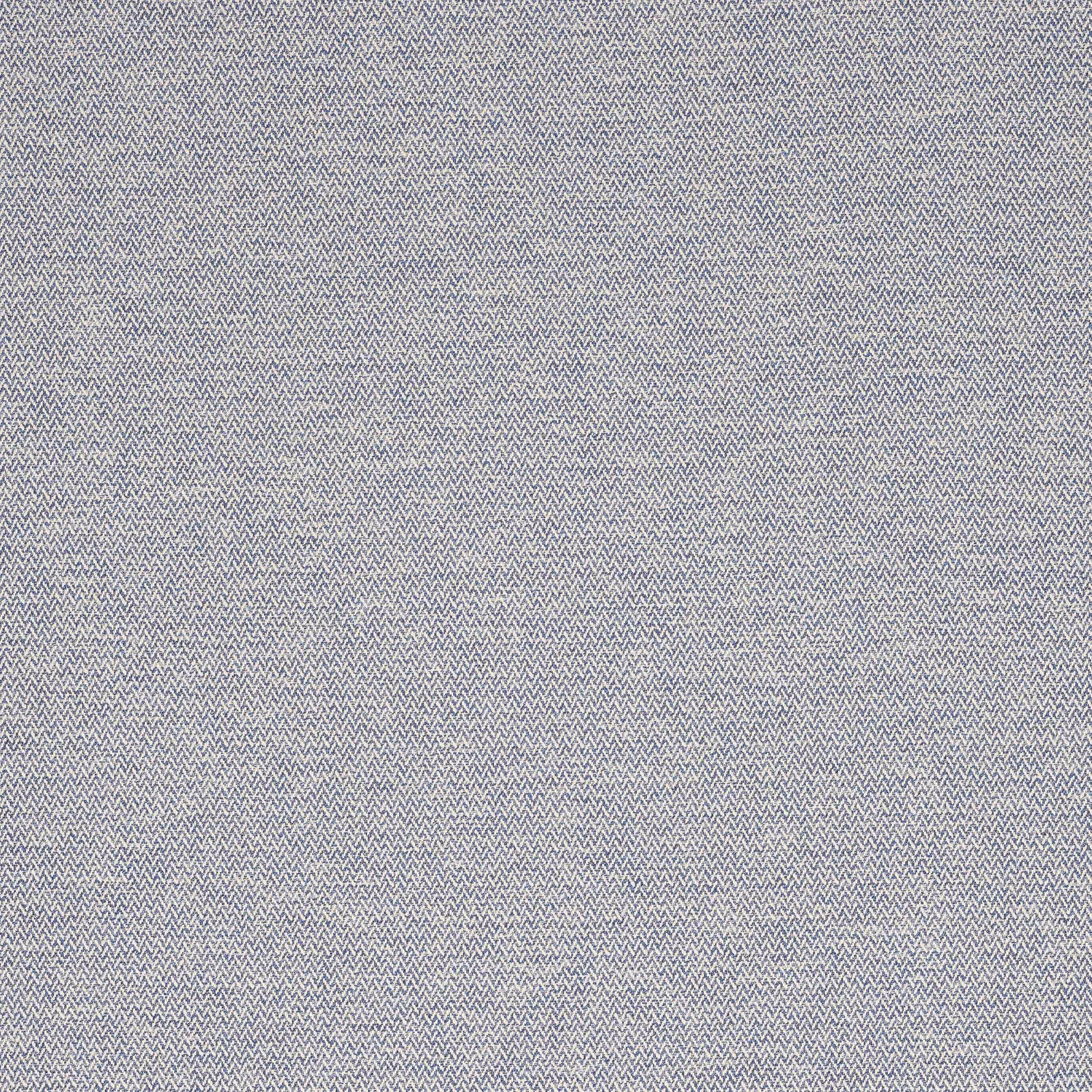 Soft dusty blue herringbone woven fabric with fine textured surface