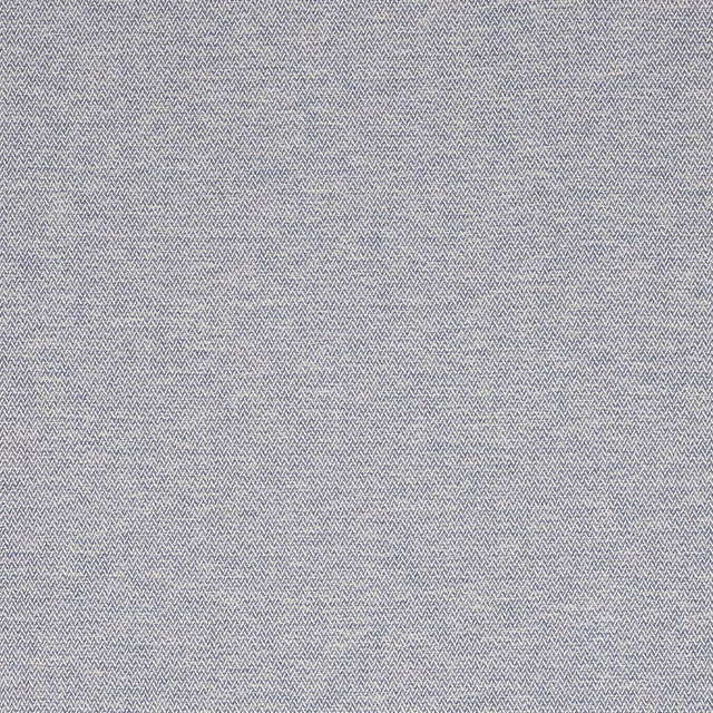 Soft dusty blue herringbone woven fabric with fine textured surface