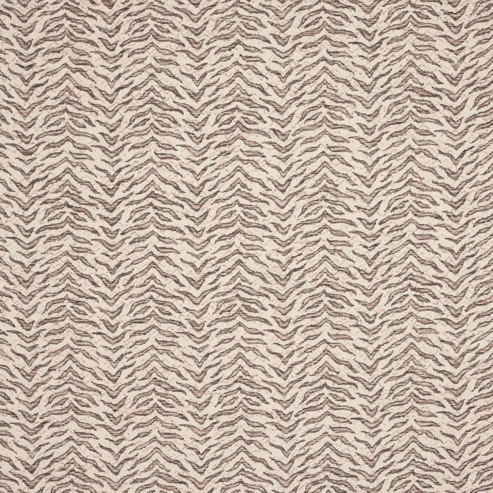 Taupe zigzag woven fabric swatch with small-scale textured pattern