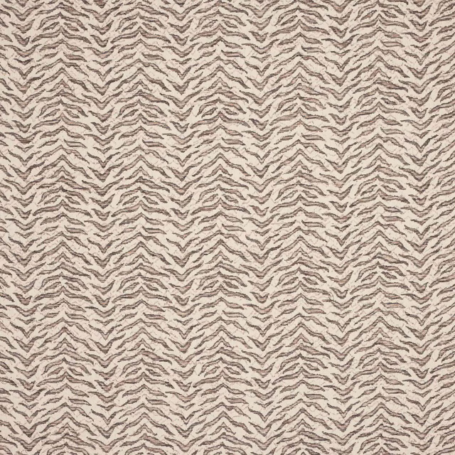Taupe zigzag woven fabric swatch with small-scale textured pattern