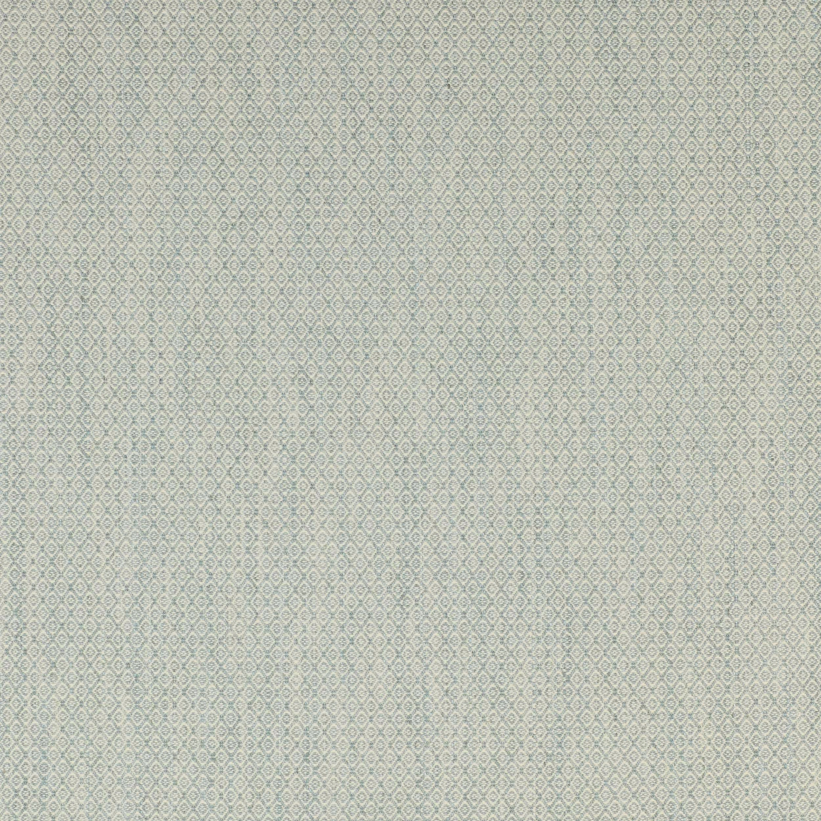 Close-up of soft aqua geometric fabric with tiny diamond weave