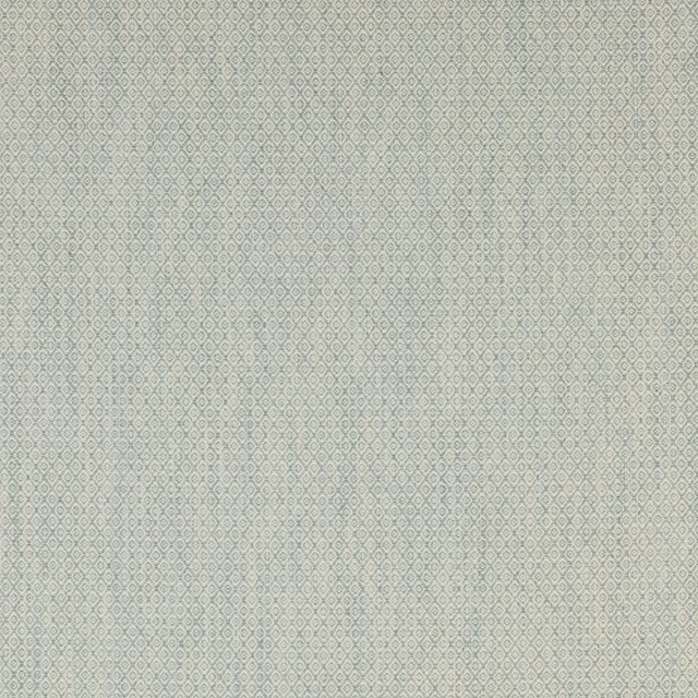 Close-up of soft aqua geometric fabric with tiny diamond weave