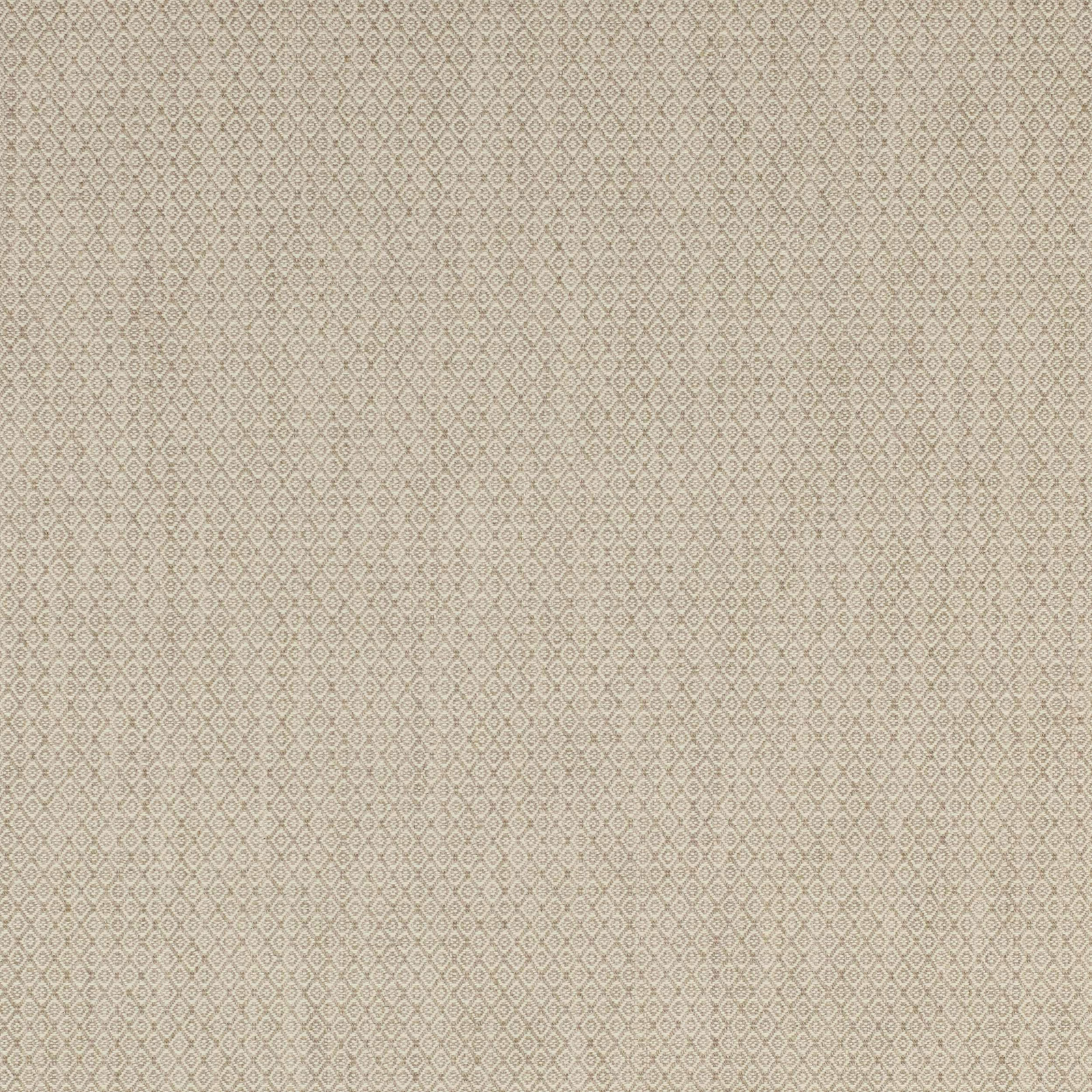Soft beige small diamond geometric woven fabric swatch with fine tonal texture
