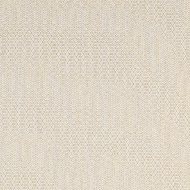 Pale cream geometric fabric swatch with tiny diamond lattice texture