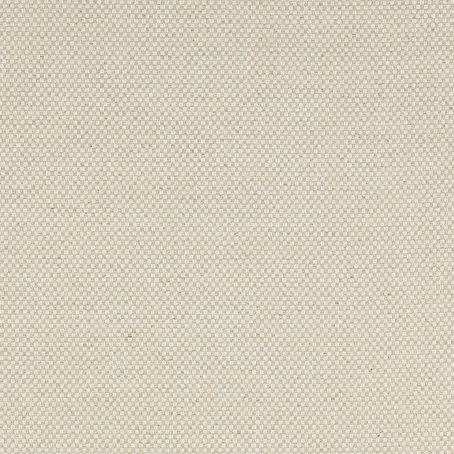 Close-up of softly textured bone cream woven fabric with fine checker-like weave