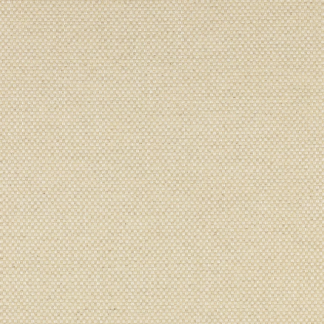 Close-up of a small geometric woven fabric in warm dark cream tones