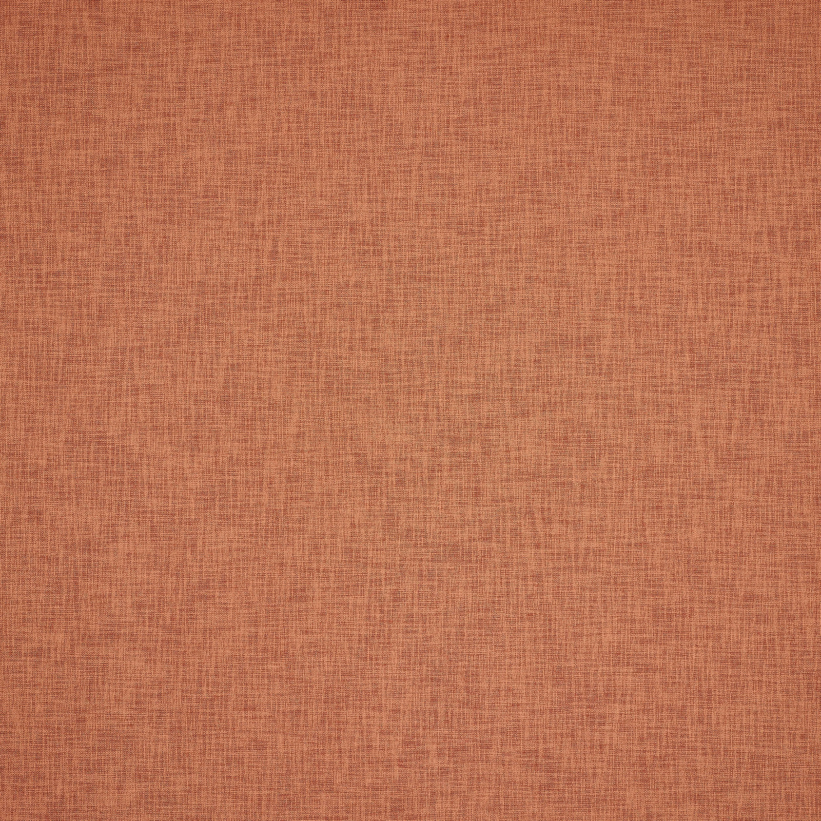 Close-up of a warm paprika terracotta plain weave fabric with fine texture