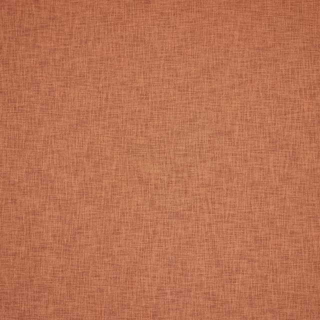 Close-up of a warm paprika terracotta plain weave fabric with fine texture
