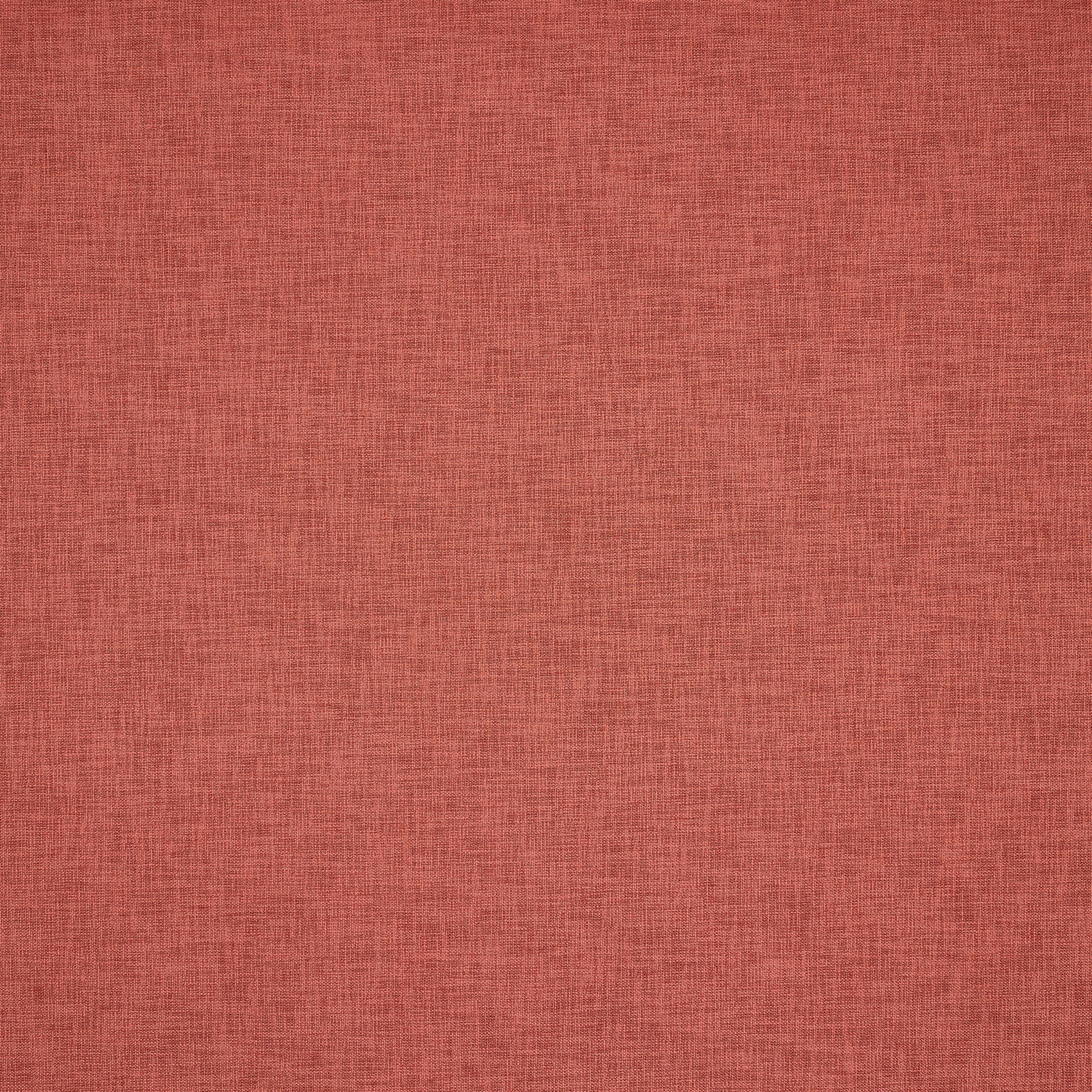 Soft terracotta-red woven fabric swatch with fine textured plain surface