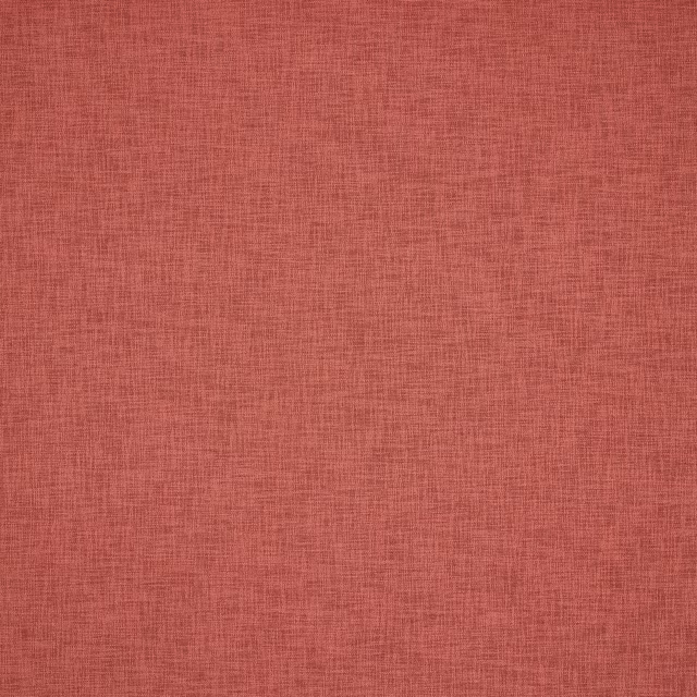Soft terracotta-red woven fabric swatch with fine textured plain surface