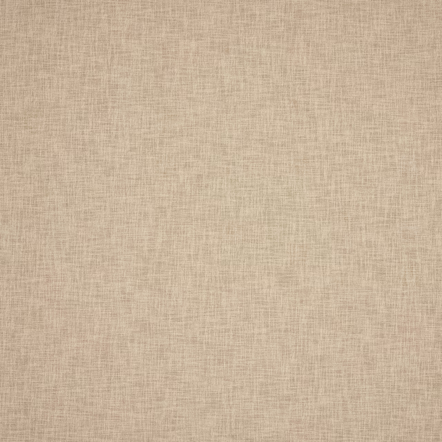 Close-up of soft warm taupe plain weave fabric with linen-like texture