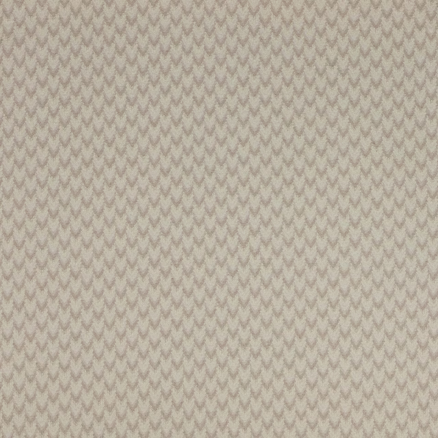 Pale oatmeal cream chevron woven fabric with fine textured zigzag pattern