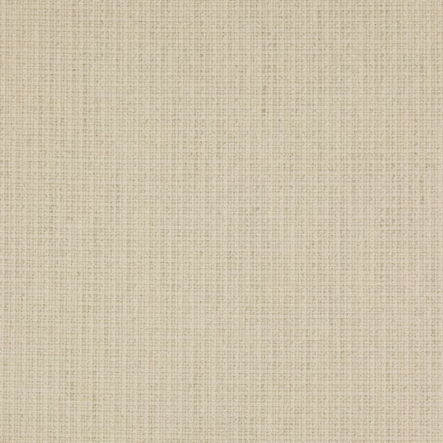 Close-up of a soft warm cream woven fabric with fine textured grid