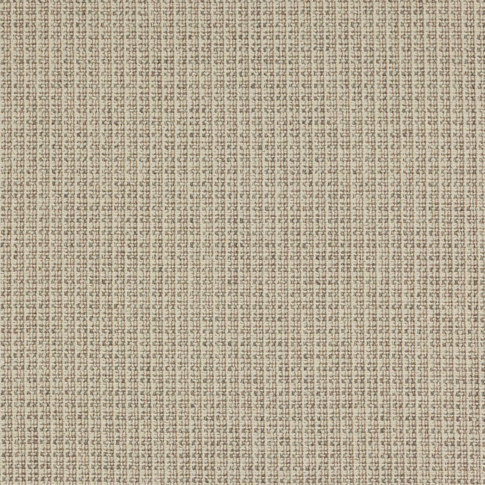 Close-up of a soft beige woven fabric with fine crosshatch texture