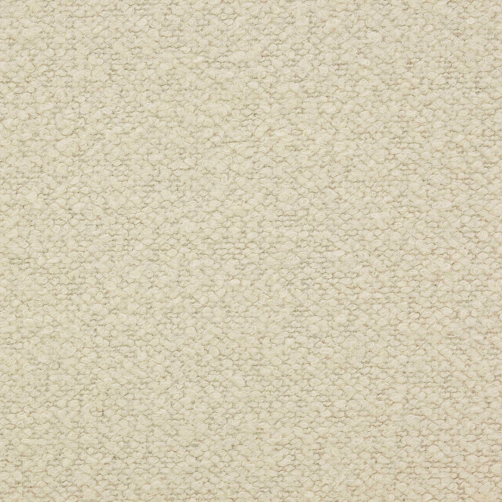 Close-up of soft bone cream textured woven fabric with tiny looped flecks