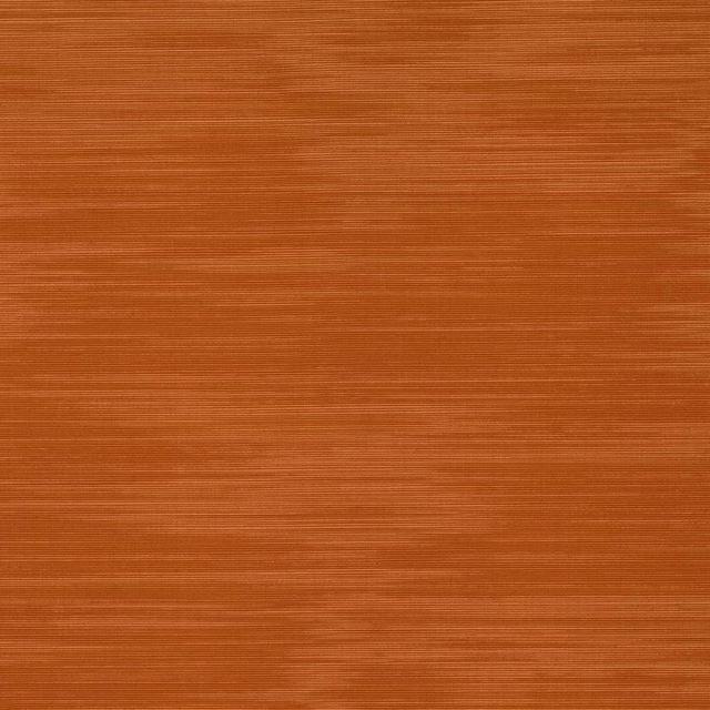 Apricot orange fabric swatch with fine horizontal ribbed texture