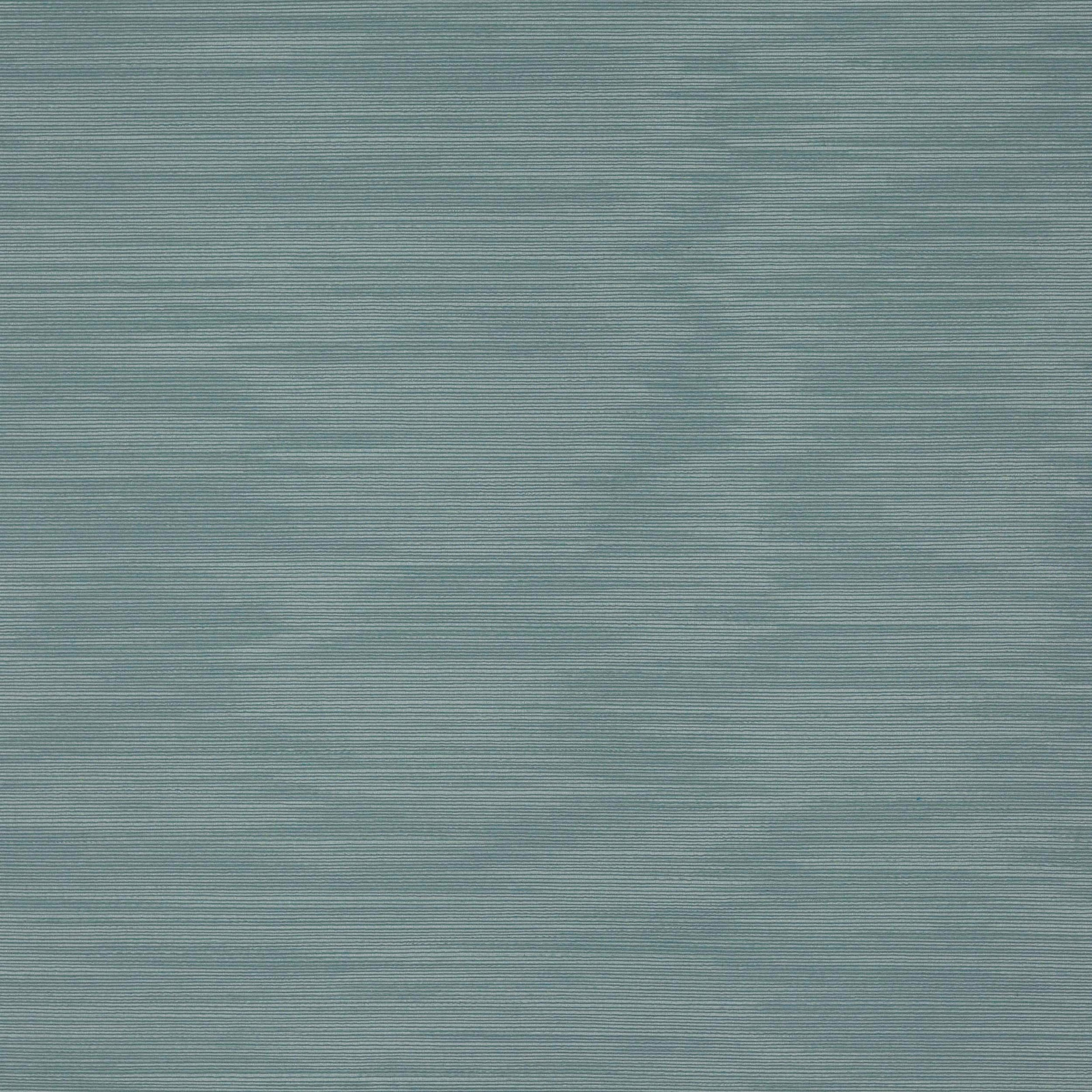 Soft aqua blue woven fabric swatch with fine horizontal ribbed texture