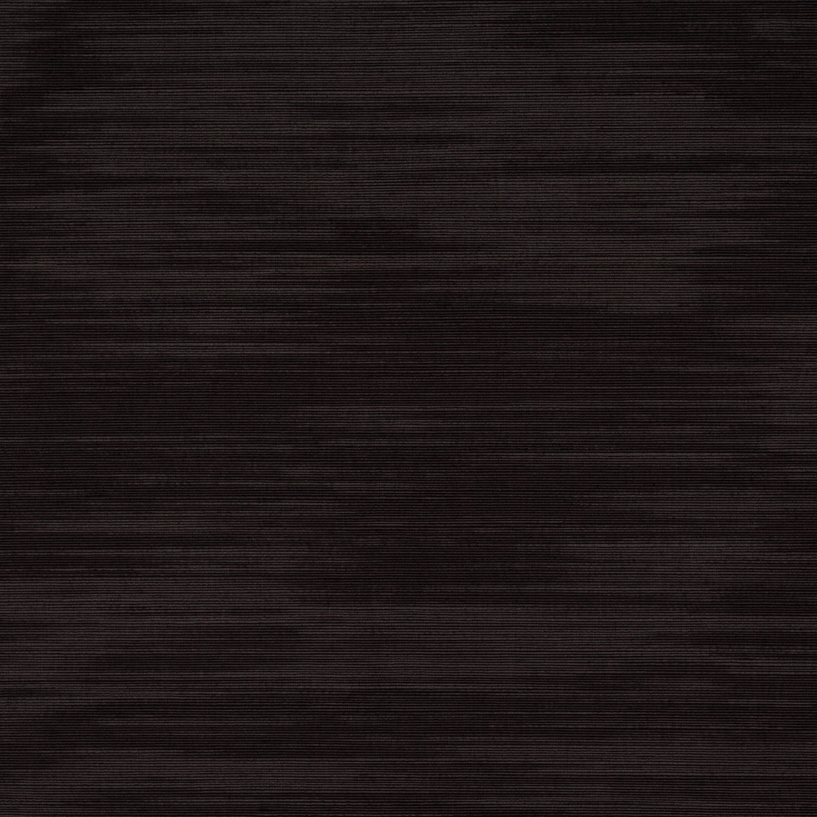 Dark charcoal-brown ribbed plain weave fabric with fine horizontal texture