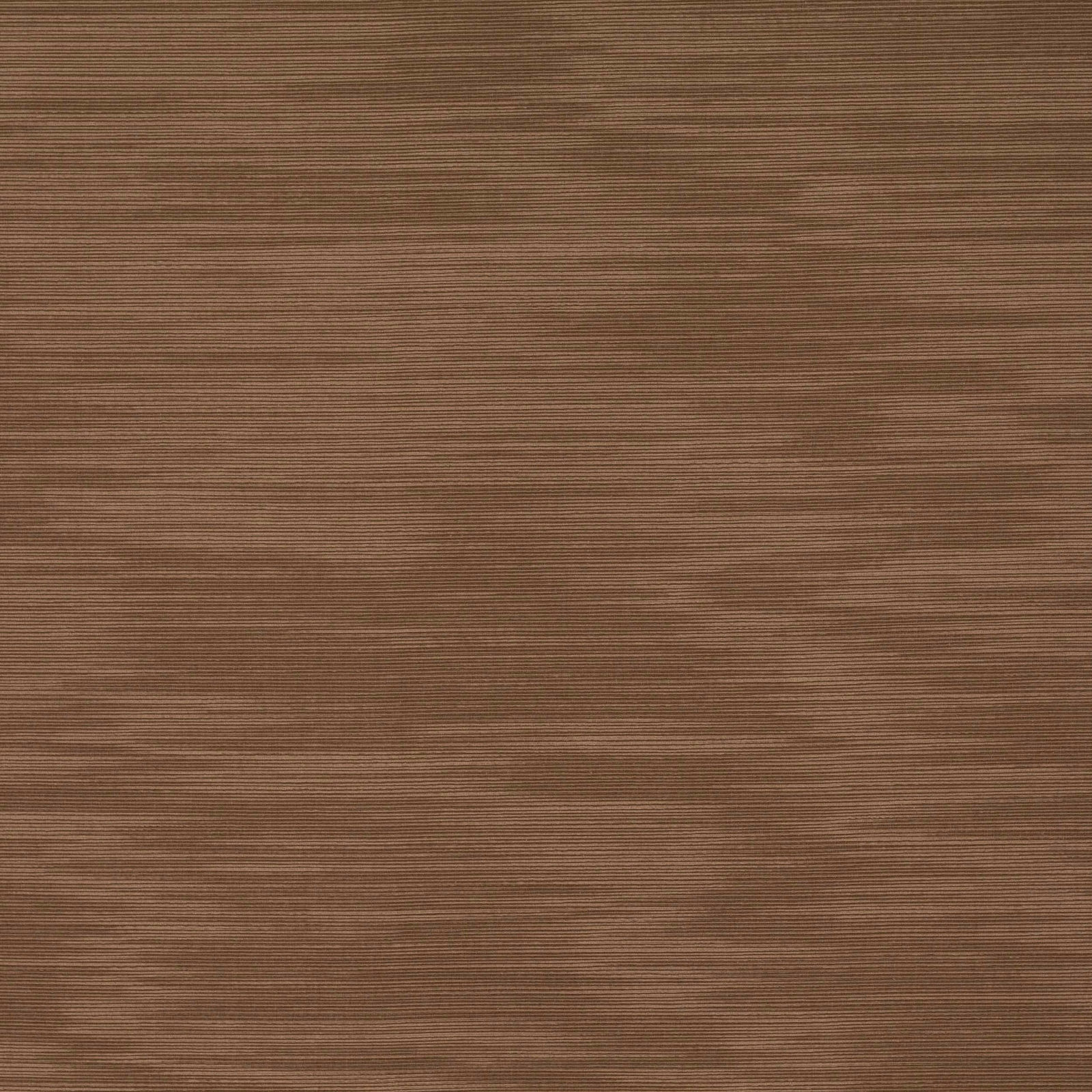 Warm chestnut brown fabric swatch with fine horizontal ribbed texture