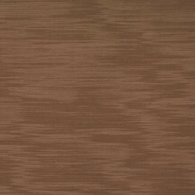 Warm chestnut brown fabric swatch with fine horizontal ribbed texture