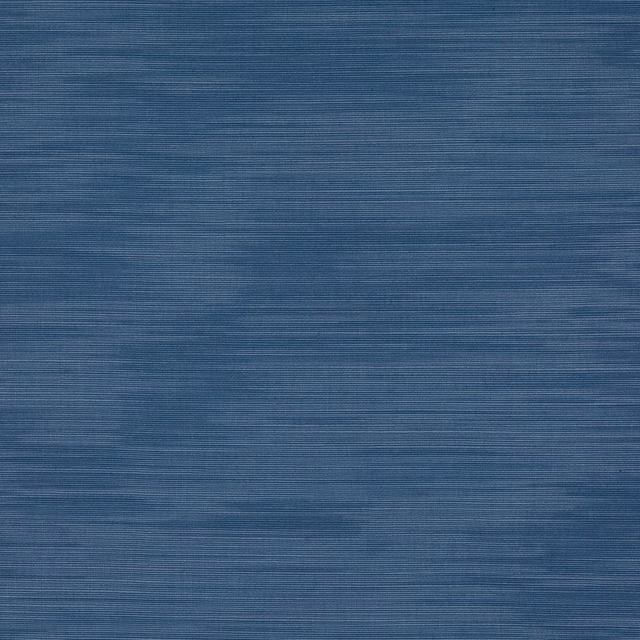 Muted blue fabric swatch with fine horizontal ribbed texture