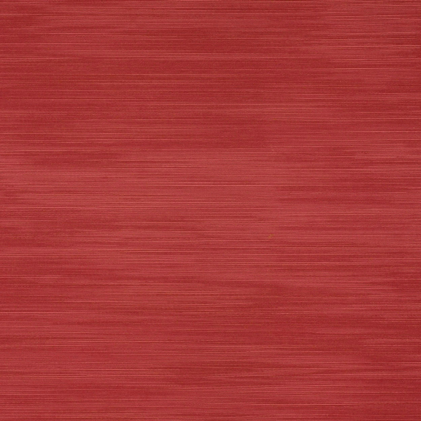 Coral-red ribbed fabric swatch with fine horizontal texture