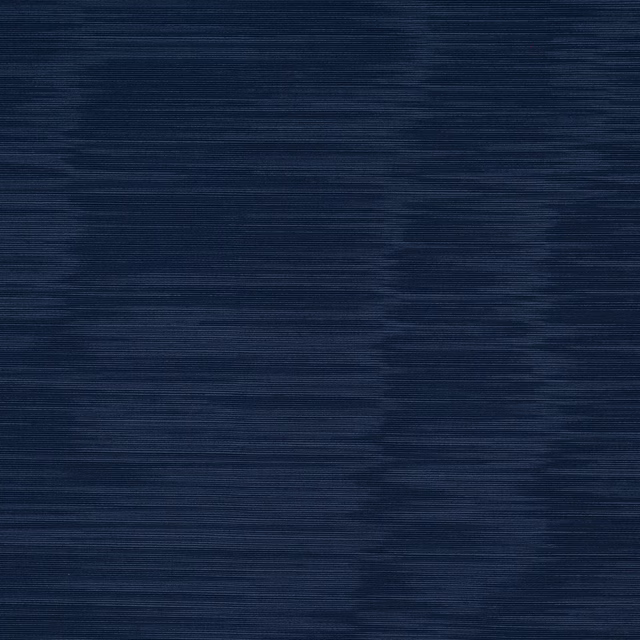 Deep indigo-blue fabric with fine horizontal striations and a subtle sheen