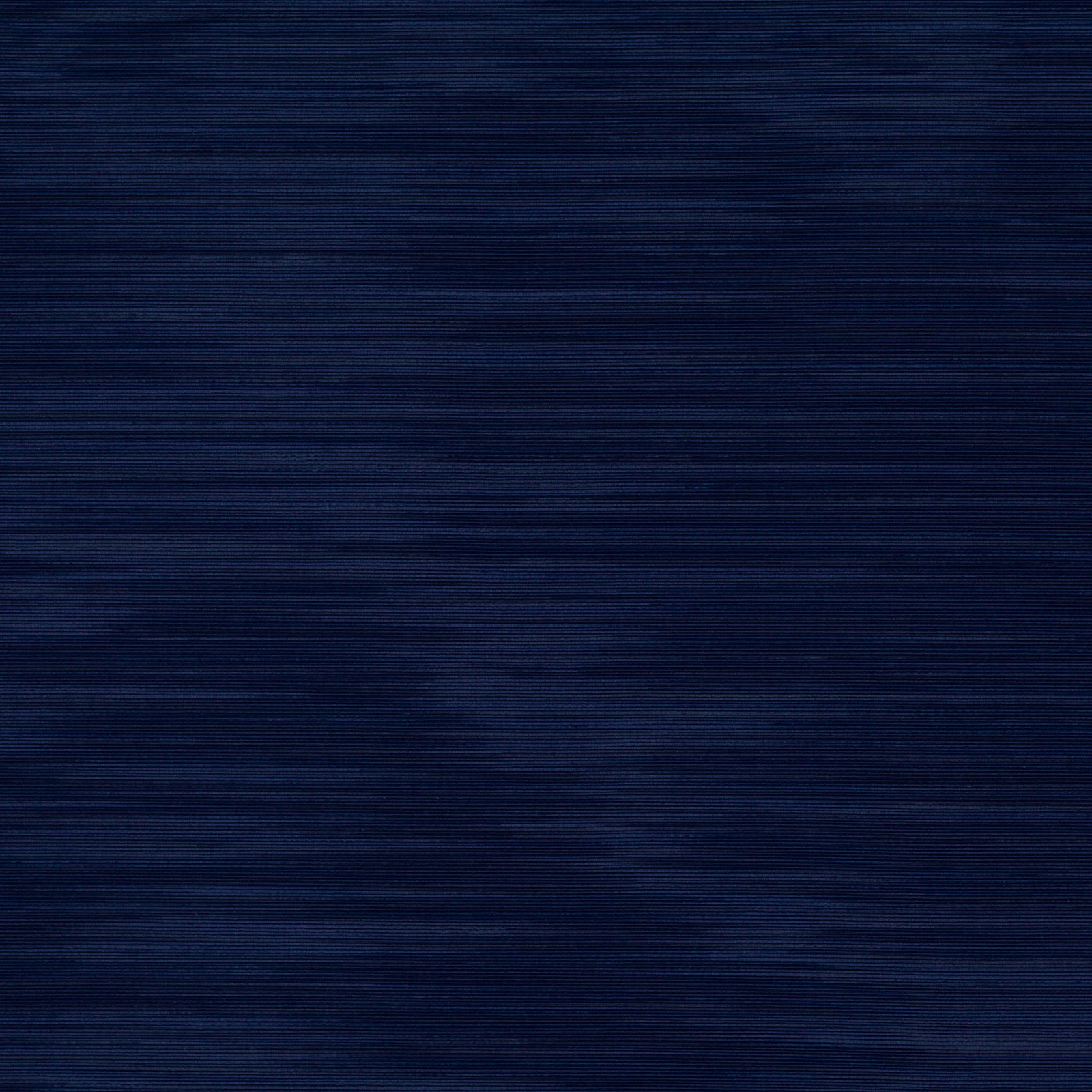 Deep navy blue woven fabric swatch with fine horizontal grain