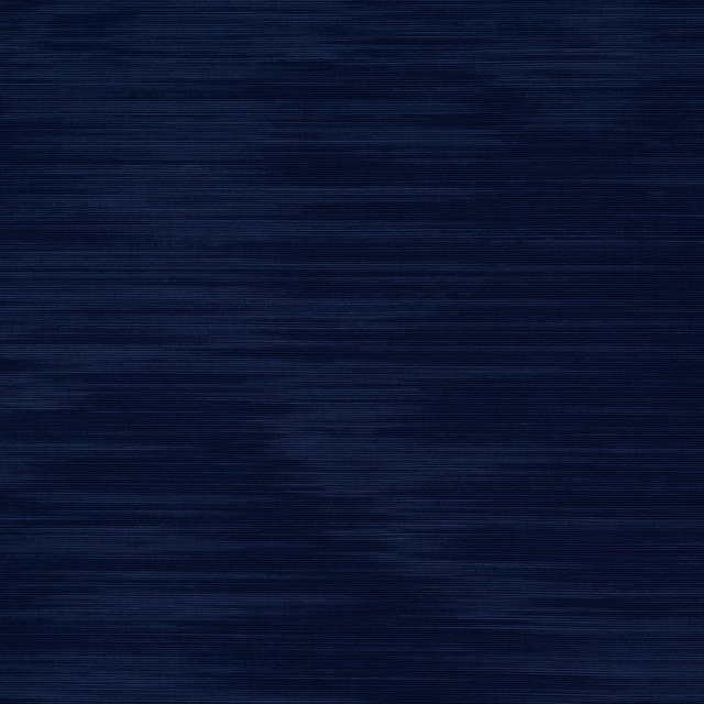 Deep navy blue woven fabric swatch with fine horizontal grain