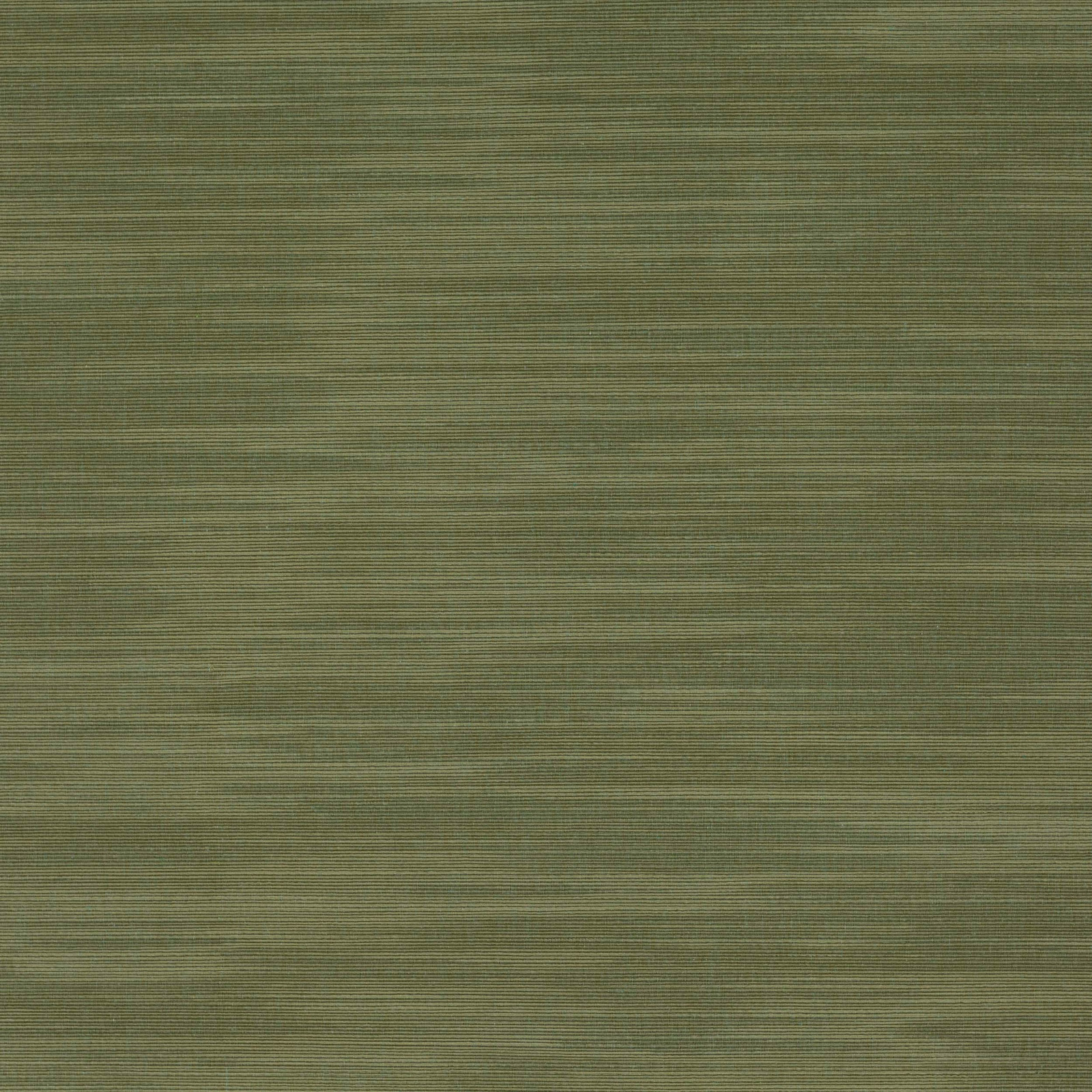 Muted olive-green plain fabric with fine horizontal ribbed texture