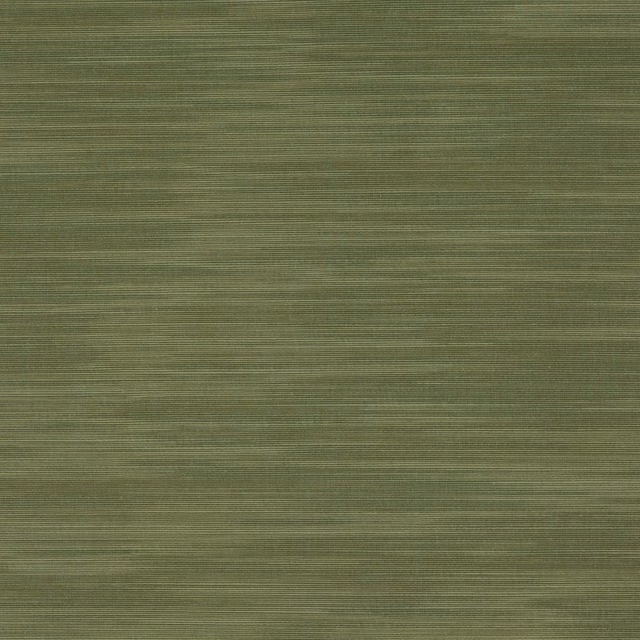 Muted olive-green plain fabric with fine horizontal ribbed texture