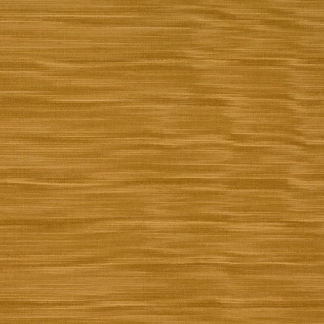 Warm mustard-gold fabric swatch with fine horizontal ribbing and soft tonal striations