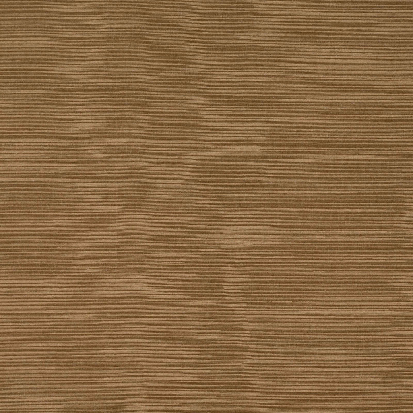 Warm tabac-brown fabric swatch with fine horizontal ribbing and soft tonal striations