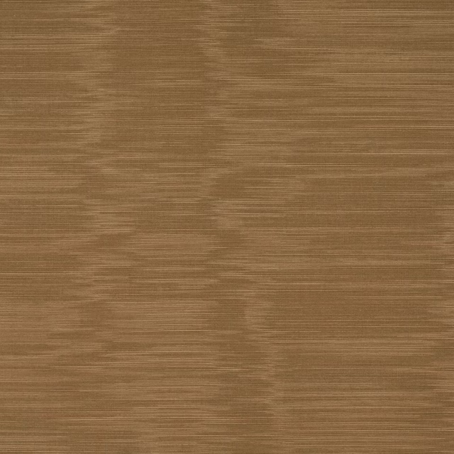 Warm tabac-brown fabric swatch with fine horizontal ribbing and soft tonal striations