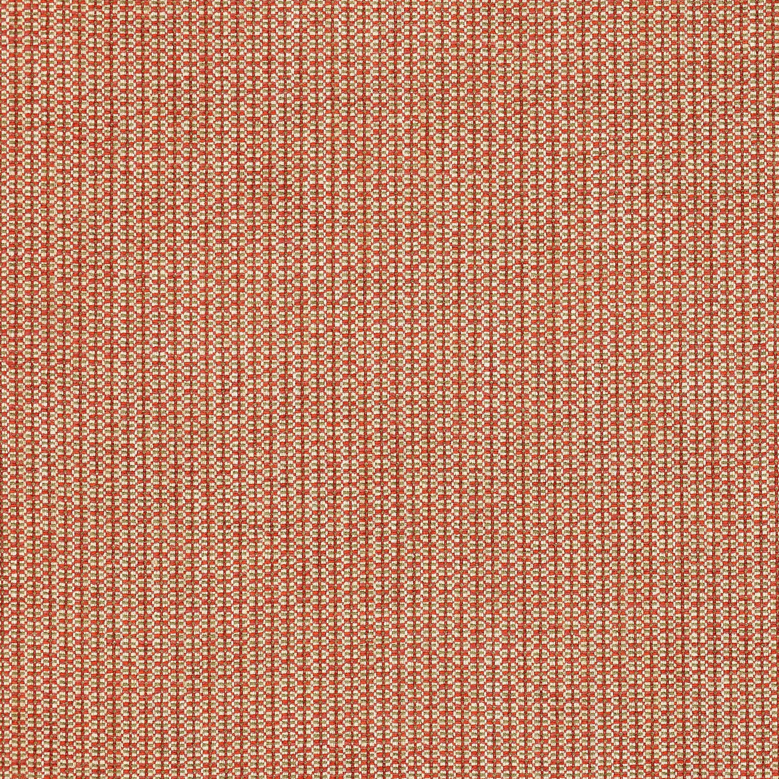 Close-up of a small woven red and beige fabric with a textured grid effect