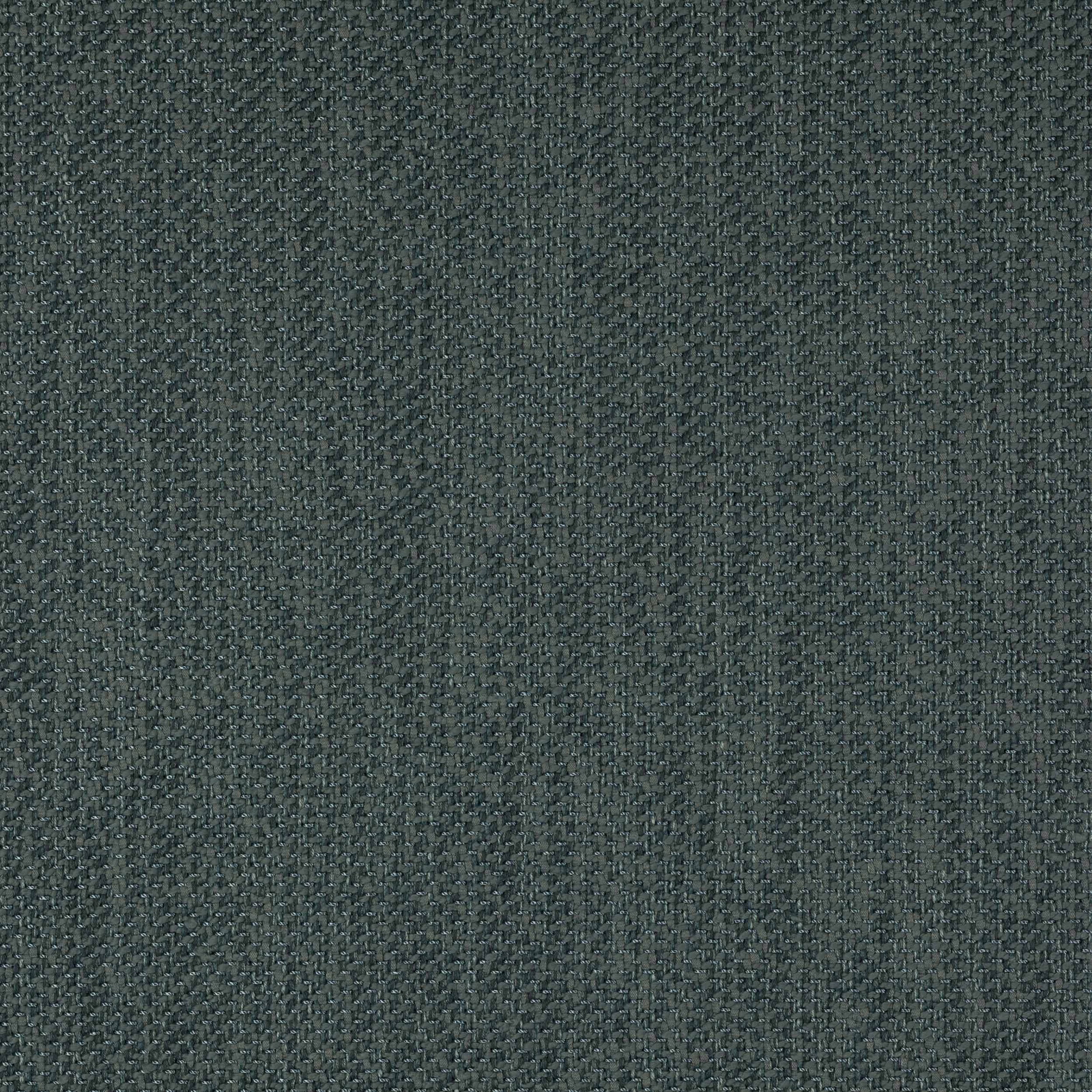 Close-up of deep muted teal woven fabric with fine textured basketweave