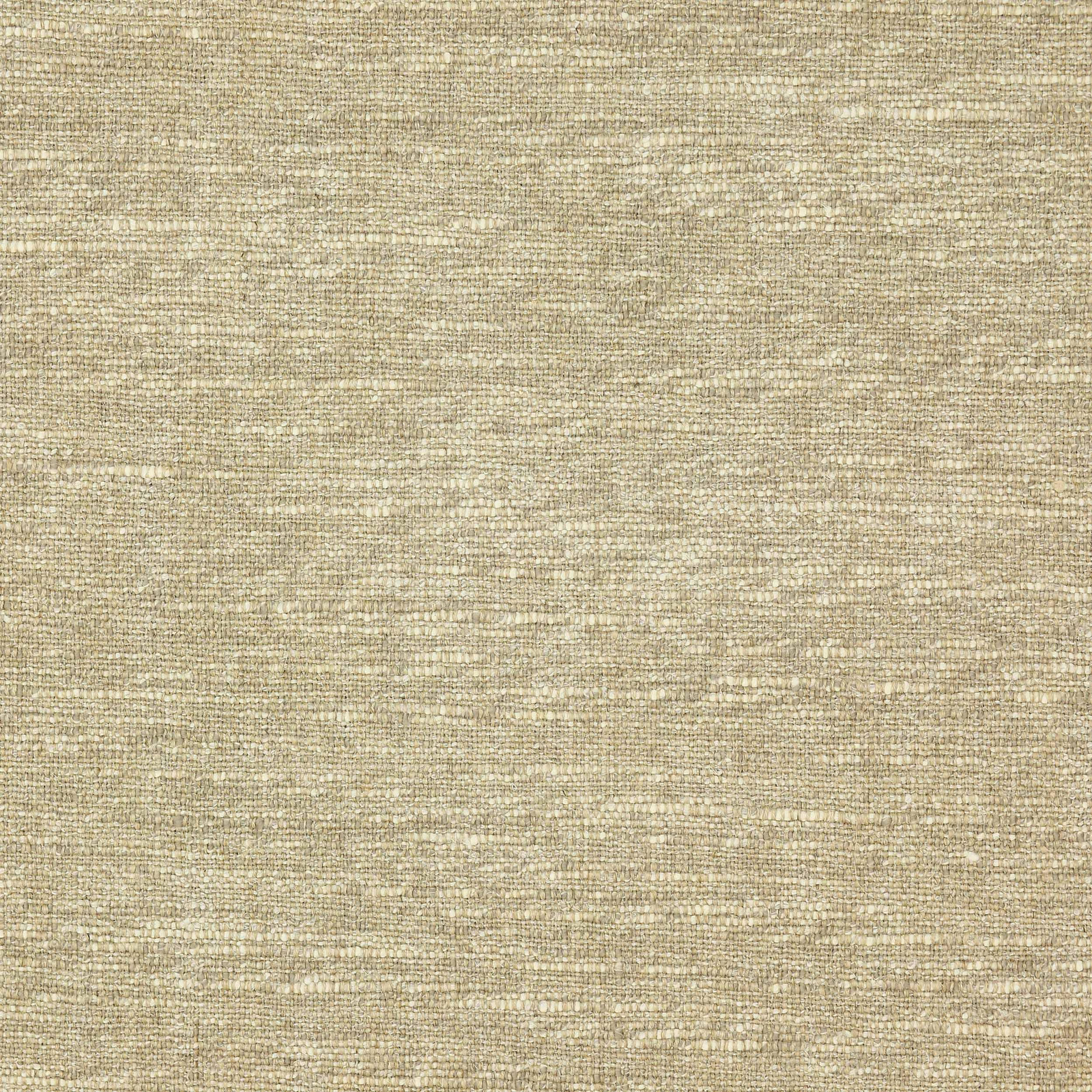 Close-up of pale birch beige woven fabric with subtle slub texture