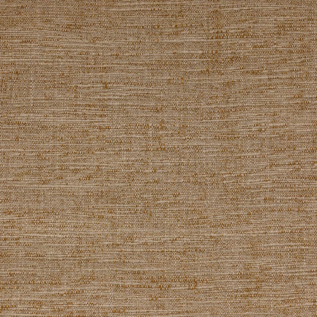 Close-up of warm honey-gold textured woven fabric with subtle speckling