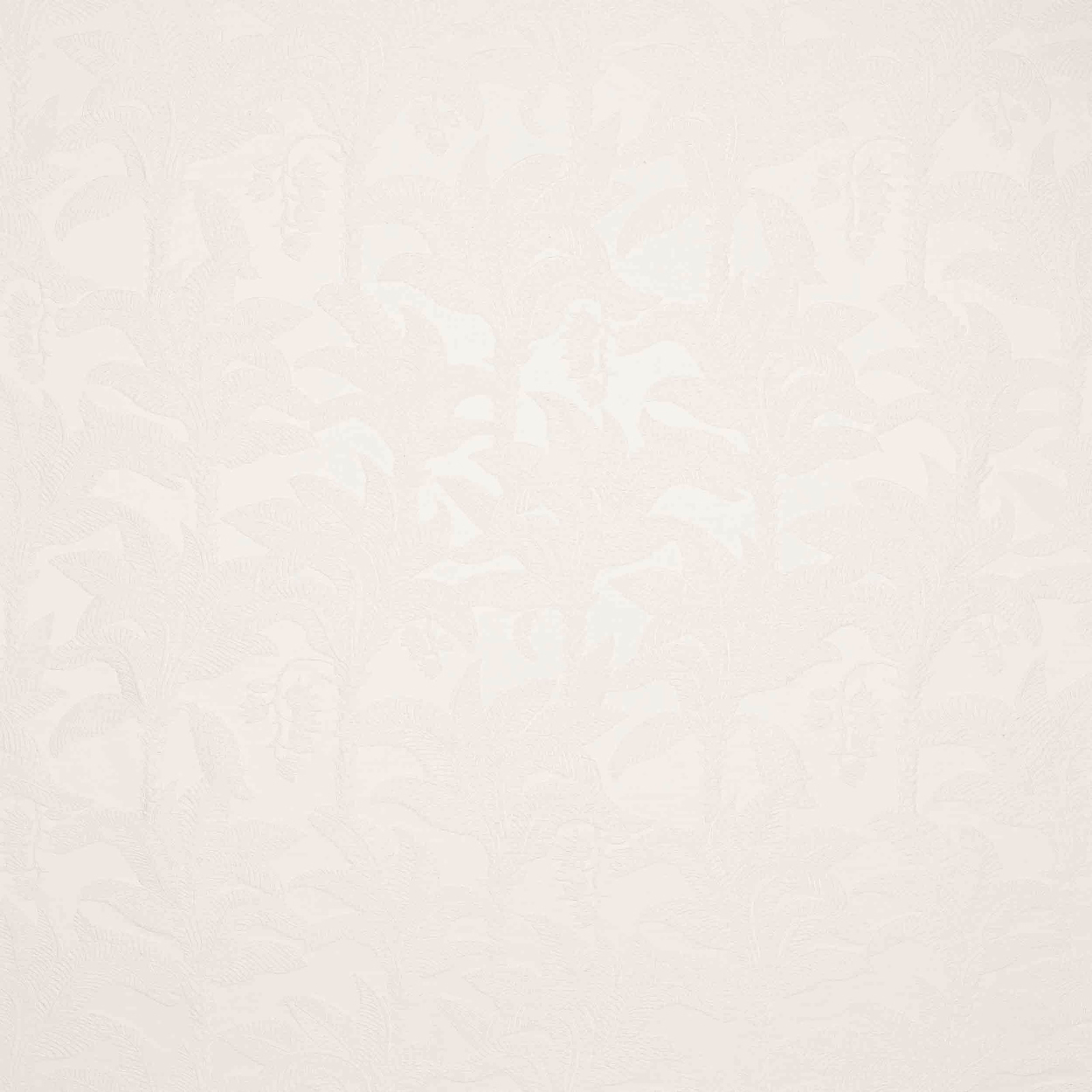 Pale pearl-white floral fabric with a softly raised woven texture