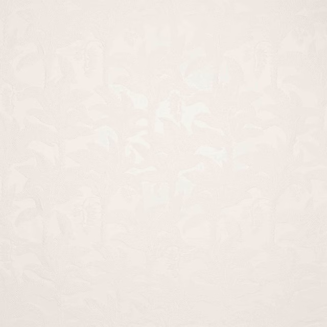 Pale pearl-white floral fabric with a softly raised woven texture