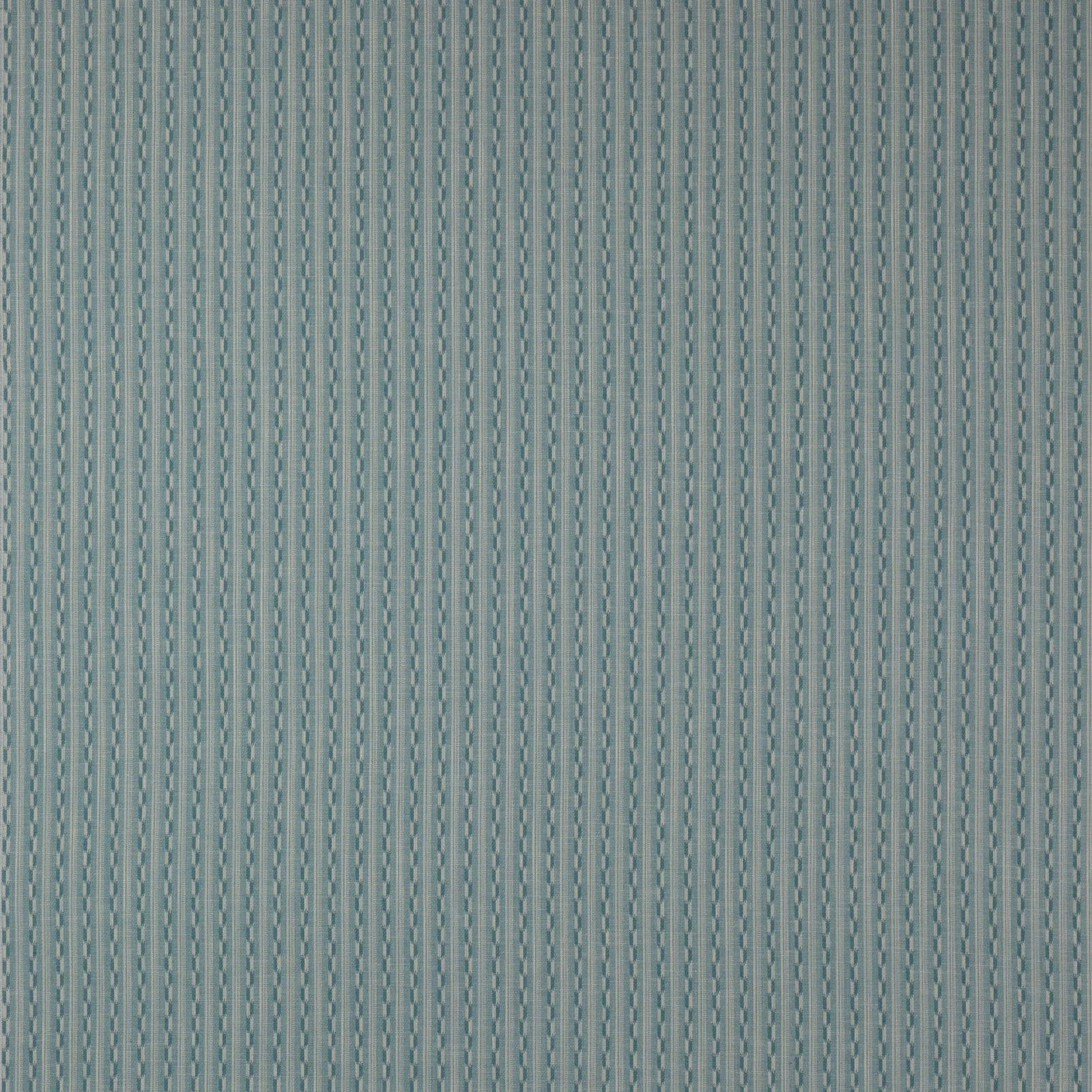 Pale aqua striped woven fabric with fine vertical texture and subtle stitched detail