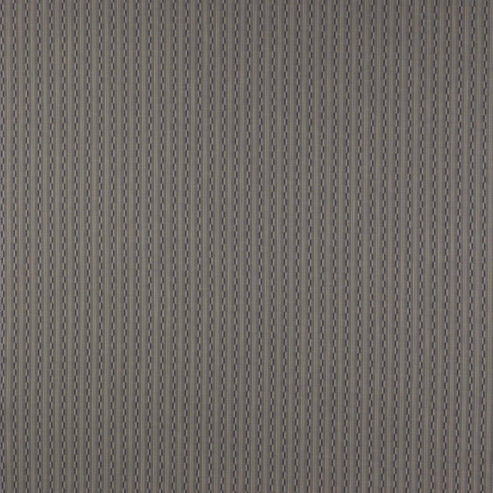 Close-up of Jasper Grey woven fabric with narrow vertical grey stripes