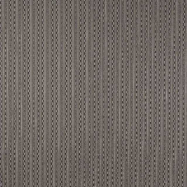 Close-up of Jasper Grey woven fabric with narrow vertical grey stripes