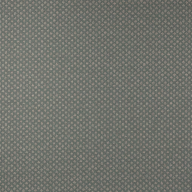 Close-up of muted aqua teal damask fabric with tiny tonal motifs