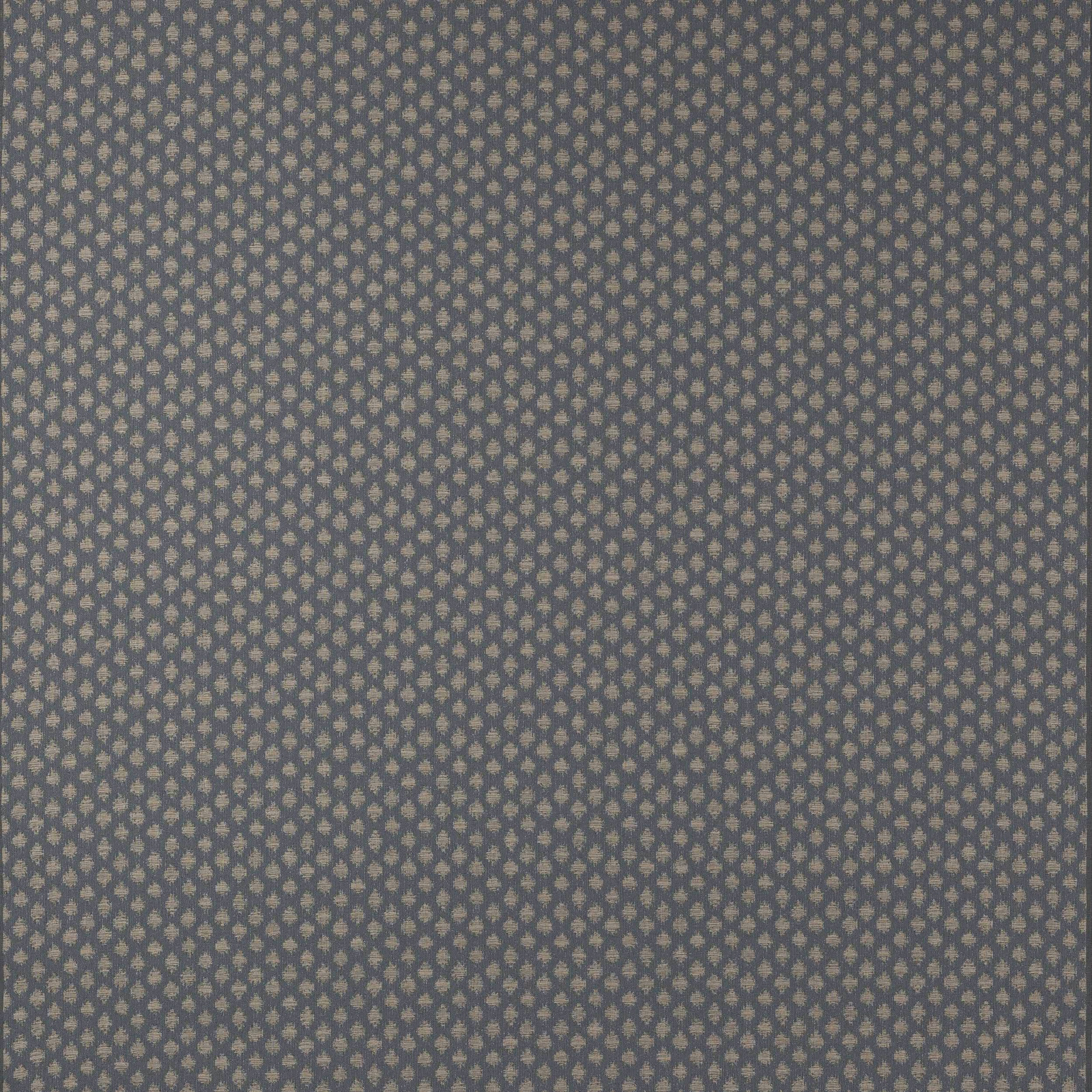 Blue-grey woven fabric with tiny pale repeating motif