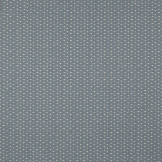 Soft powder blue woven fabric with tiny pale dotted repeat