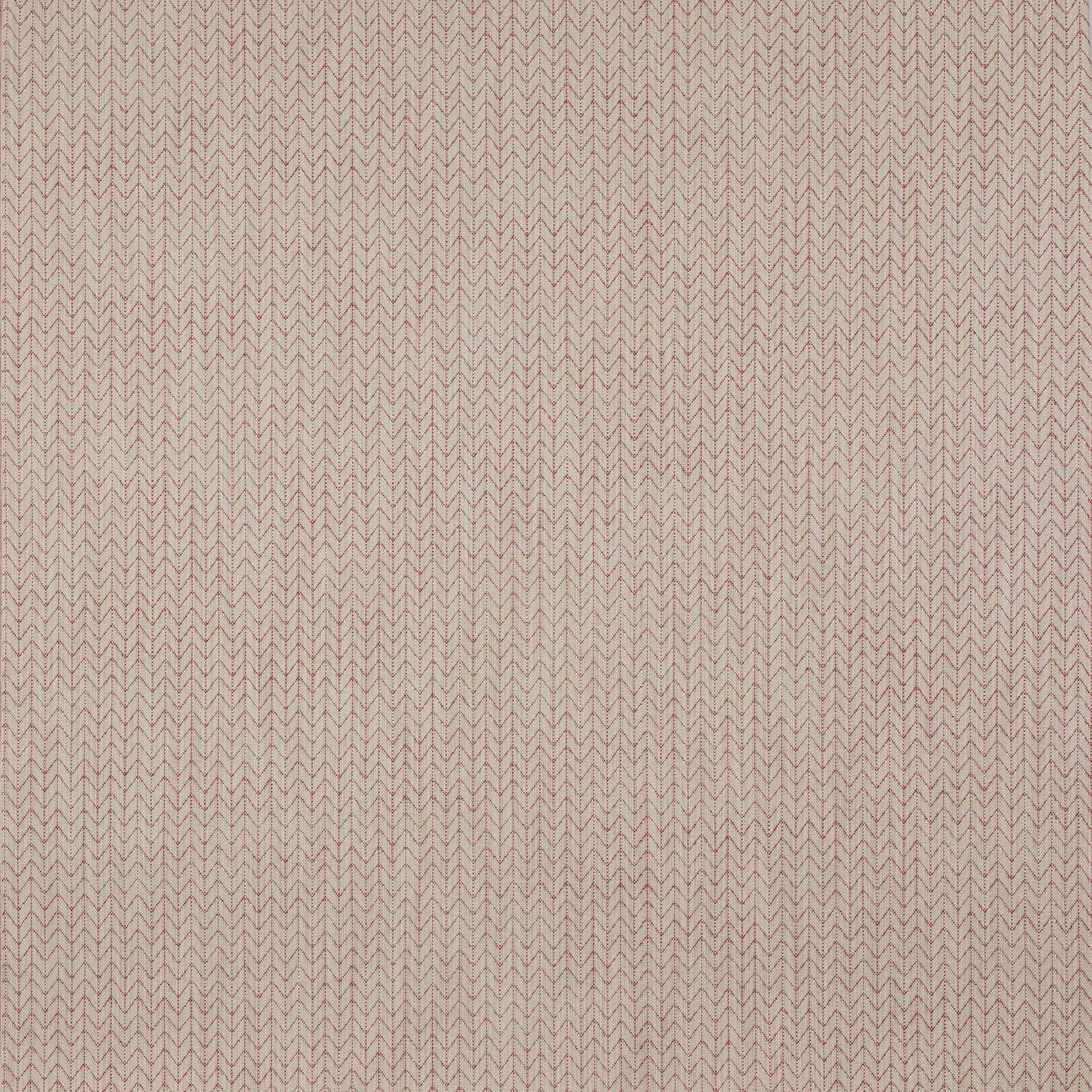 Close-up of small russet chevron-rhombus weave on a pale linen ground