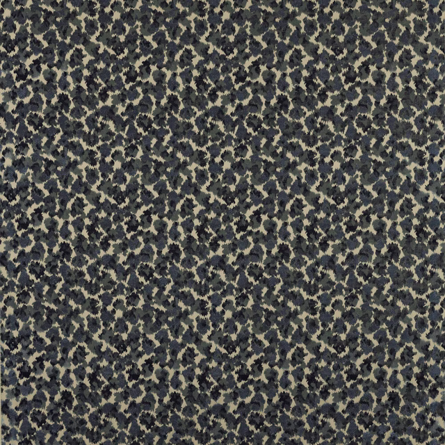 Close-up of Java Mer fabric with teal green and beige mottled pattern