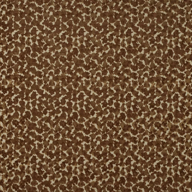 Terracotta and biscuit abstract small-scale woven fabric swatch
