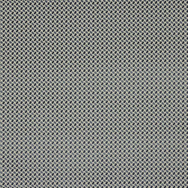 Small blue-green geometric woven fabric on a pale ground